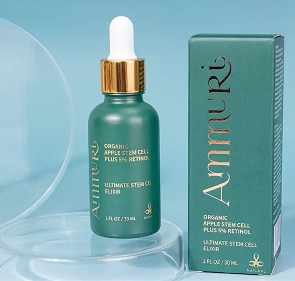 Ammuri Retinol 5% Serum with Apple Stem Cell – High Strength Anti-Aging, Acne & Dark Spot Treatment (30ml)
