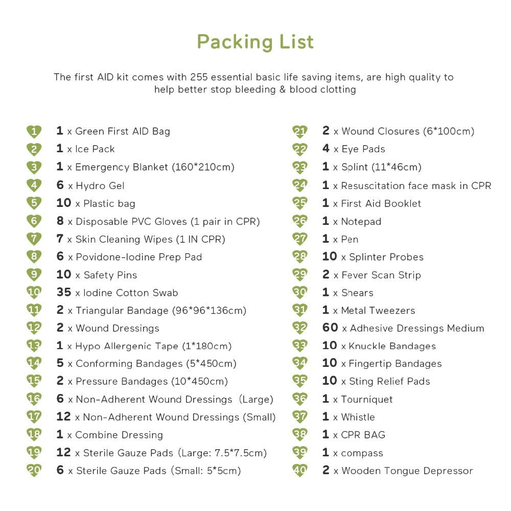 First Aid Kit Bag 4 Section Handy Lightweight Emergency Medical